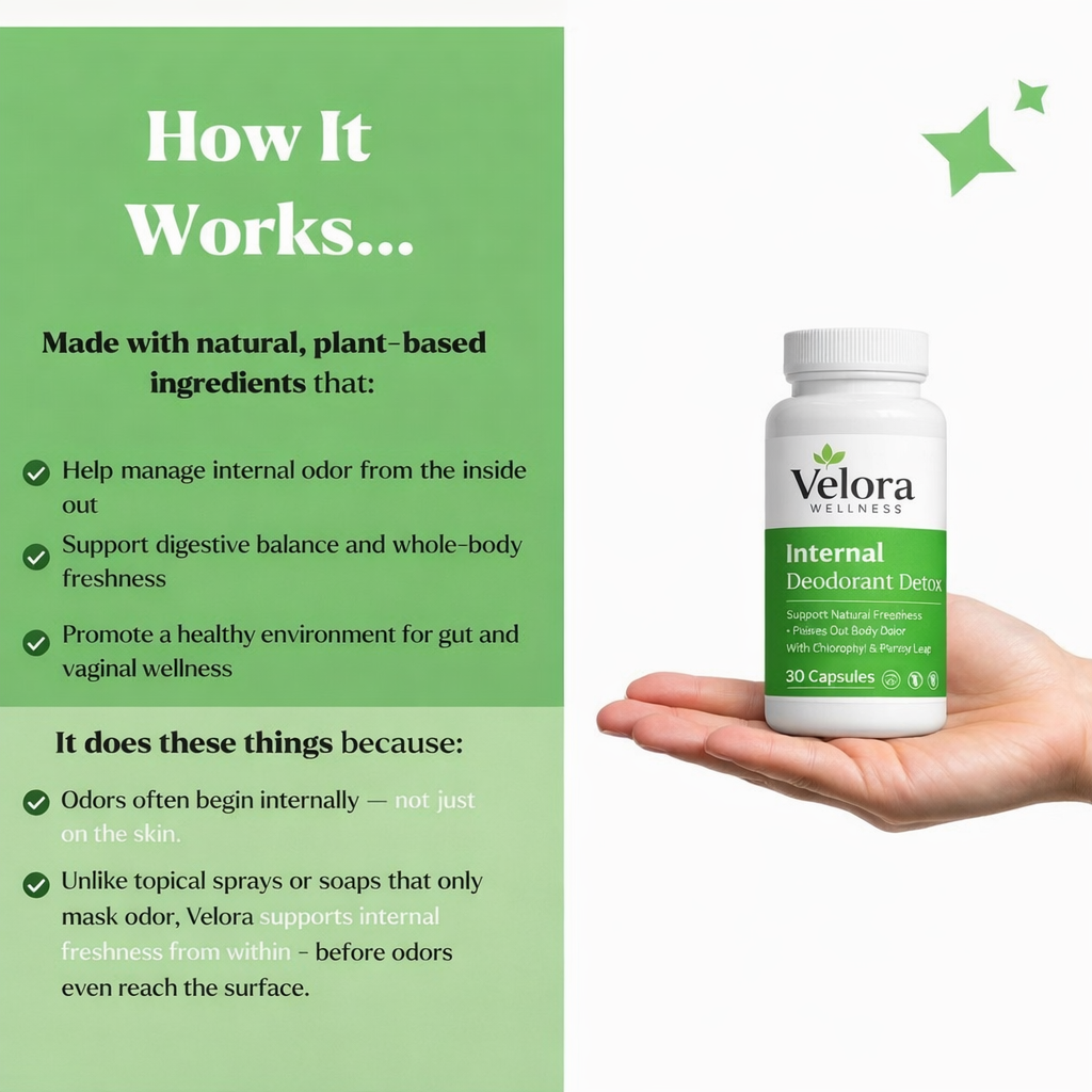 Velora Wellness Internal Deodorant Supplement